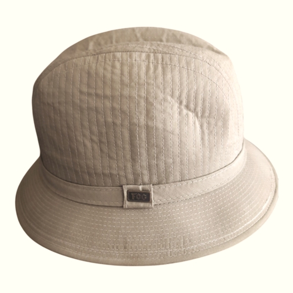 Vintage Beige‎ USA Made London Fog Hat Size M 7-7.5 - Picture 1 of 4